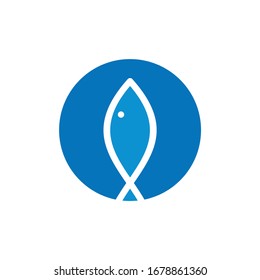 Fish Vector Simple Logo Design