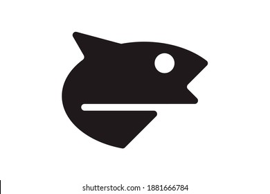Fish vector symbol. Abstract nautical logotype. Universal premium sea marine travel ship logo icon sign.