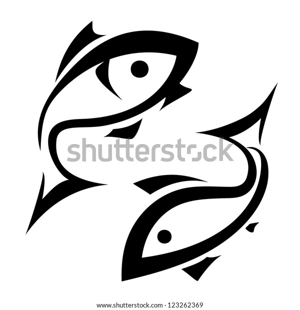 Fish Vector Symbol Isolated Icons Set Stock Vector (Royalty Free) 123262369