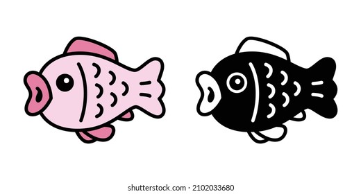 fish vector tuna cartoon character salmon tuna isolated dolphin shark whale sea ocean illustration doodle pet animal design