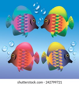 fish vector underwater sea ocean illustration marine