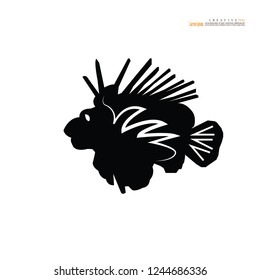 fish vector.Fish Silhouette. vector Illustration.