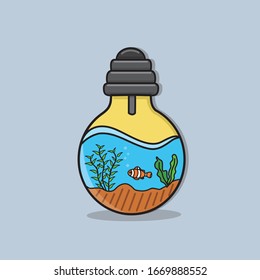 Fish in the water of a bulb