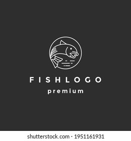 Fish Water Logo Design Vector Template Stock Vector (Royalty Free ...