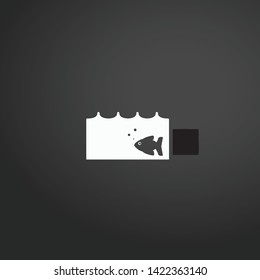 Fish In Water vector icon. Fish In Water concept stroke symbol design. Thin graphic elements vector illustration, outline pattern for your web site design, logo, UI. EPS 10.