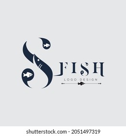Fish word on write on fish black texture background 
