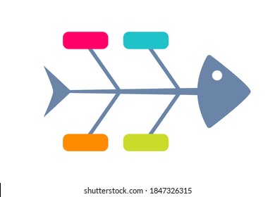 Fishbone Diagram Template. Clipart Image