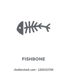 Fishbone icon. Fishbone design concept from  collection. Simple element vector illustration on white background.