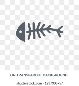 Fishbone icon. Fishbone design concept from  collection. Simple element vector illustration on transparent background.