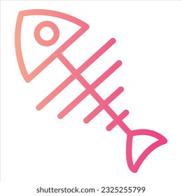 Fischbein-Symbol mit isoliertem Vektorgrafik und transparentem Hintergrund