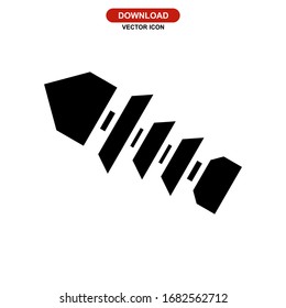 fishbone icon or logo isolated sign symbol vector illustration - high quality black style vector icons
