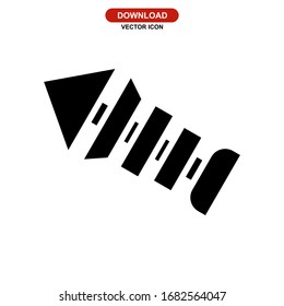 fishbone icon or logo isolated sign symbol vector illustration - high quality black style vector icons
