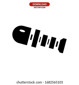 fishbone icon or logo isolated sign symbol vector illustration - high quality black style vector icons
