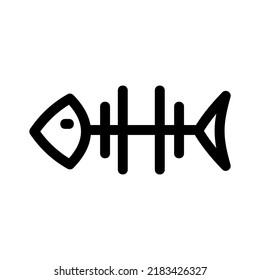 fishbone icon or logo isolated sign symbol vector illustration - high quality black style vector icons
