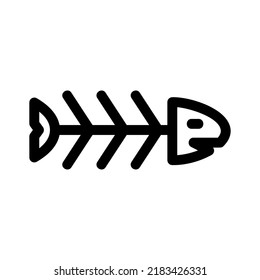 fishbone icon or logo isolated sign symbol vector illustration - high quality black style vector icons

