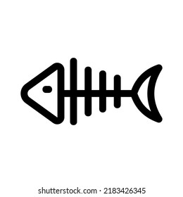 fishbone icon or logo isolated sign symbol vector illustration - high quality black style vector icons
