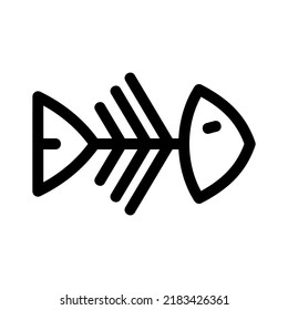 fishbone icon or logo isolated sign symbol vector illustration - high quality black style vector icons
