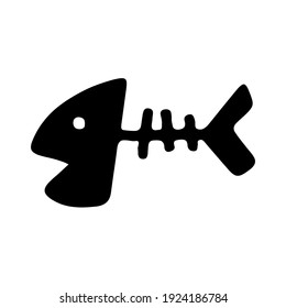 fishbone icon on a white background