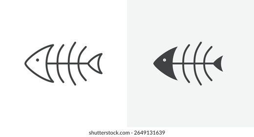 Fischgrätensymbol Umrissvektorzeichen