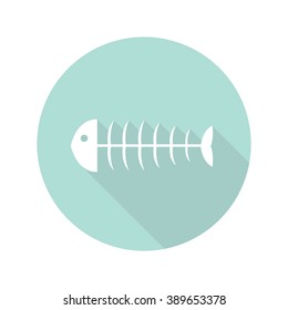 fishbone icon. vector illustration