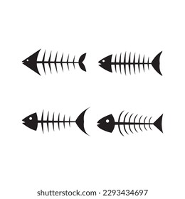 fishbone icon vector illustration symbol design