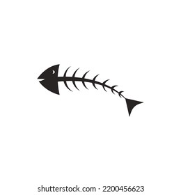 Fishbone Logo Vector Illustration Design Template Stock Vector (Royalty ...