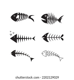 fishbone logo vector illustration design template.