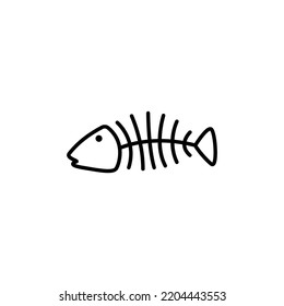 Fishbone Logo Vector Illustration Design Template Stock Vector (Royalty ...