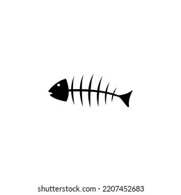 fishbone logo vector illustration design template.