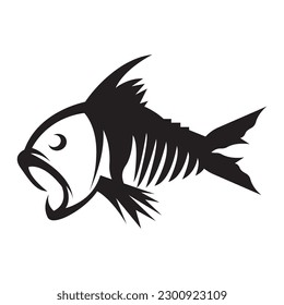 fishbone logo vector illustration design template.