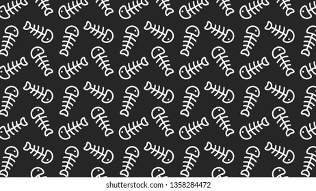 fishbone pattern vector. wallpaper. fishbone symbol.