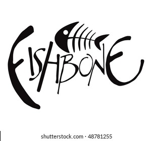 Fishbone Vector Drawing