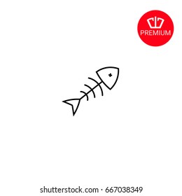 Fishbone vector icon