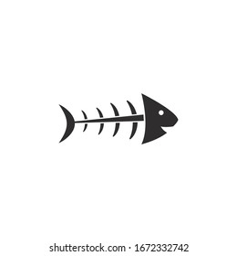 Fishbone vector icon illustration design 