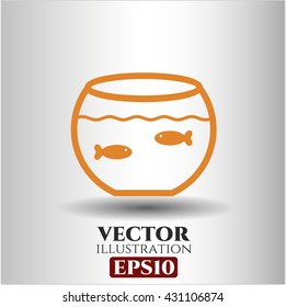 Fishbowl with Fish icon