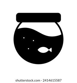 fishbowl icon symbol vector template