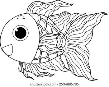 fishbowl isolated on white background vector illustration