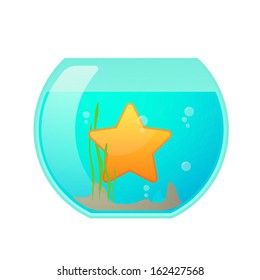 Fishbowl with a star