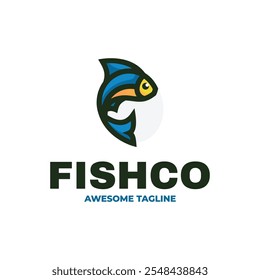 Fishco Simple Mascot Logo template