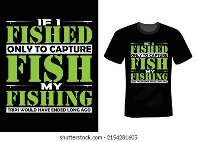 If I fished only to capture fish, my fishing trips would have ended long ago. Fishing T shirt design, vintage, typography