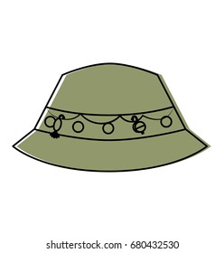 fisher hat isolated icon