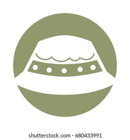 fisher hat isolated icon