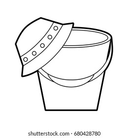 fisher hat with pot