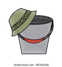 fisher hat with pot