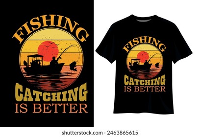 fisher manT-Shirt Design. graphic design.
