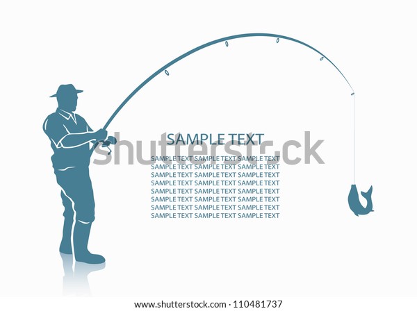 Fisherman Background Vector Illustration Stock Vector (Royalty Free ...