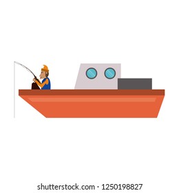 Fisherman in boat