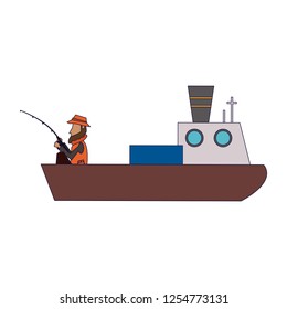 Fisherman in boat