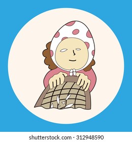 fisherman cartoon theme elements