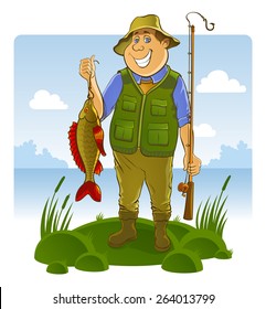 Cartoon Fisherman High Res Stock Images Shutterstock